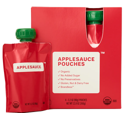 Single serve, Shelf-stable Apple Sauce